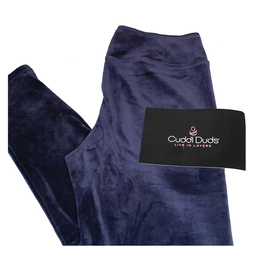 Cuddl Duds Double Plush Velour Leggings